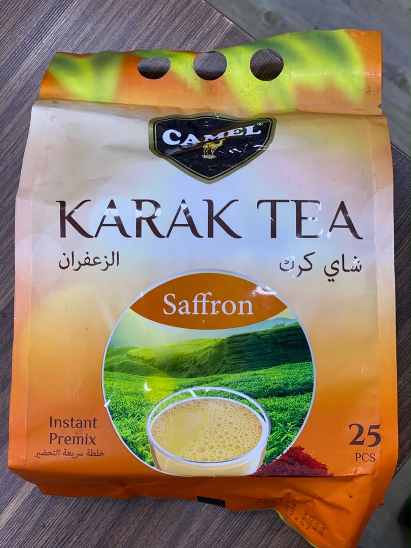 شیر چای کرک  زعفرونی کمل ۲۵ عددی